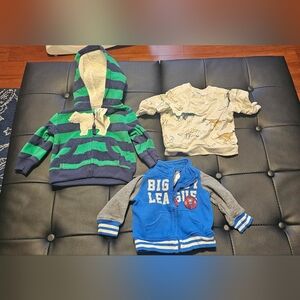 Baby Boy 0 To 3 Months Bundle Of Sweatshirts Hoodies Euc